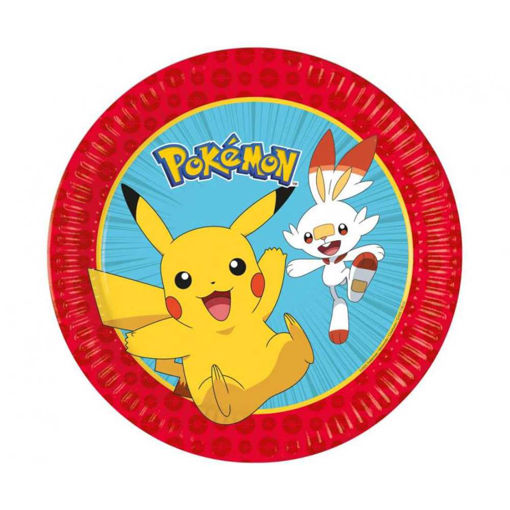 Picture of POKEMON PAPER PLATES 23CM - 8 PACK